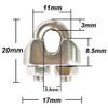 HEVERP 20PCS 1/8 Inches M3 Stainless Steel Wire Rope Cable