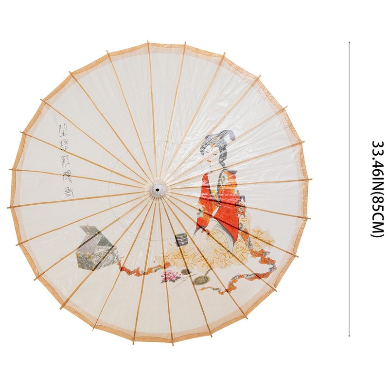 THY COLLECTIBLES Rainproof Handmade Chinese Oiled Paper Umbrella Parasol 33"