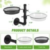 Urban Deco Wall Mounted Bird Feeder With Detachable Tray and