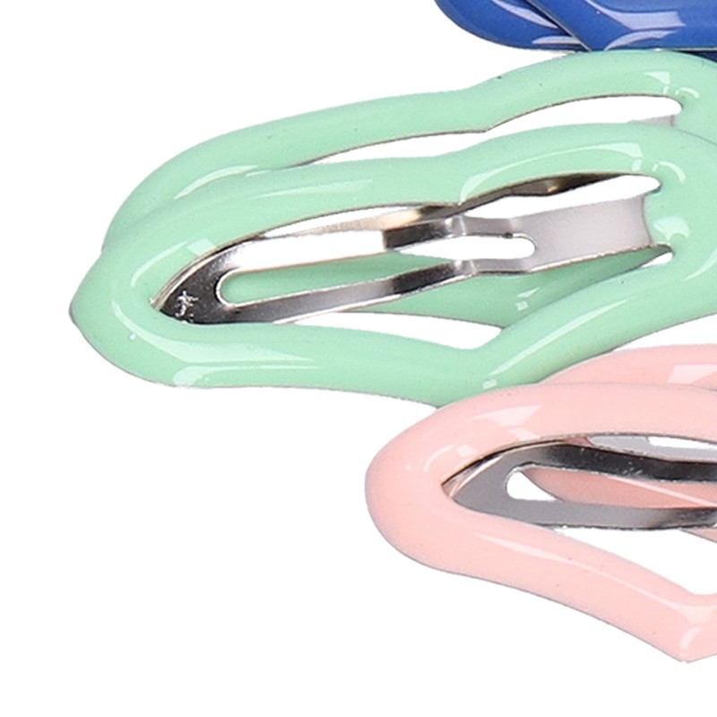 50 Pcs Little Pet Hair Clips Mini Peach Heart Hairpin