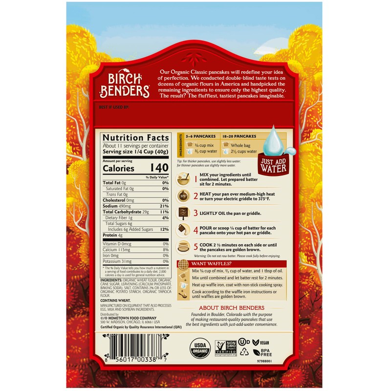 Birch Benders Pancake and Waffle Mix Variety: (Pack of 4)