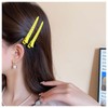 Jugielu Metal Hair Clips Duck Bill Hair Clips Yellow Hair