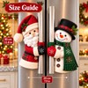 Christmas Refrigerator Handle Covers for Holiday Decorating – Plush Santa