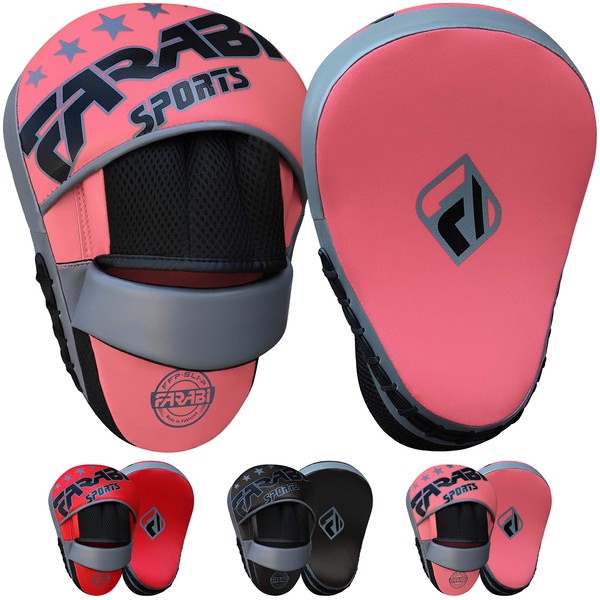 Farabi Sports Curved Focus Mitts - Boxing Pads for MMA,