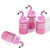 4Pack Flamingo Tire Valve Stem Caps Cute Car Accessories Aluminum