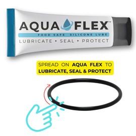 Aqua Flex Premium Silicone Lubricant Grease | NSF Registered Food Grade | Versatile Lube Solution for Pool & Spa, O-Rings, Gaskets, Pumps, Filters, Valves, Marine, Scuba, Automotive, and More