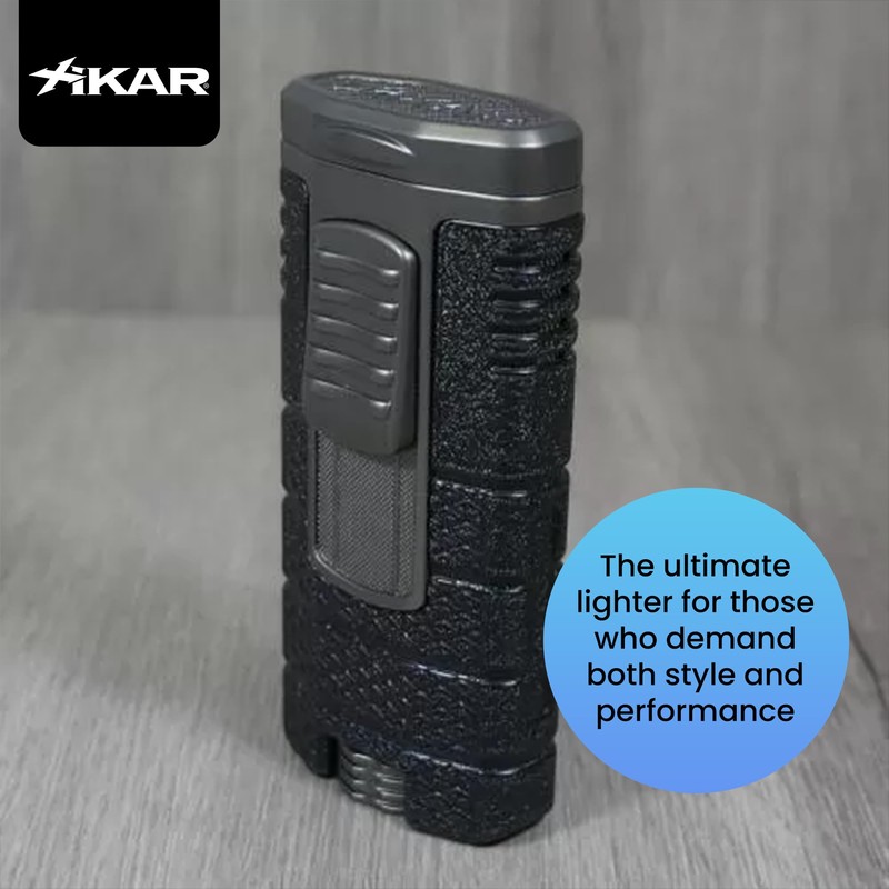 Xikar Tactical Triple Power Jet Flame Lighter, Engineered for Performance,