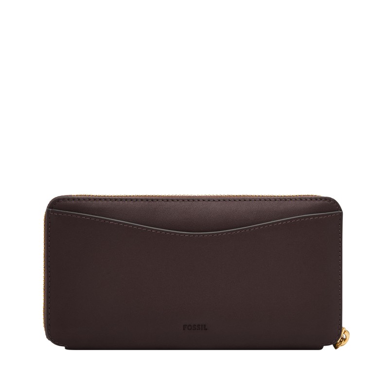 Fossil Women's Lennox Zip Continental Wallet, Patchwork, One Size