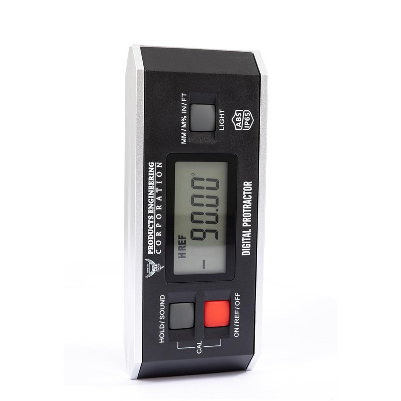 Digital Inclinometer, 360° Protractor Angle Finder Level, Magnetic V-Groove Base
