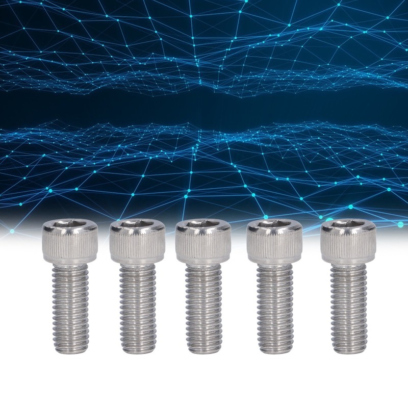 20Pcs Bolt Socket Cap Screws Coarse Thread A2‑70 Stainless Steel