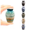 Small Keepsake Cremation Urns for Human Ashes - Marble Finish
