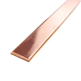 TEN-HIGH Copper Bus bar Flat 4mmx30mm, Copper Flat bar Stock Eletrical Copper Buses for Large Current Conducting, Length 1000mm