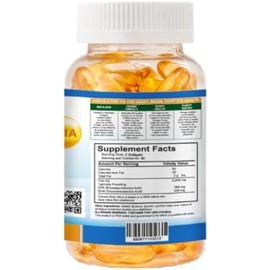 VITAMISAN Vitaminas orgánicas súper Omega 3 Concentrado de aceite de pescado ultra puro, EPA y DHA Triple potencia, ácidos grasos Omega 3, sin