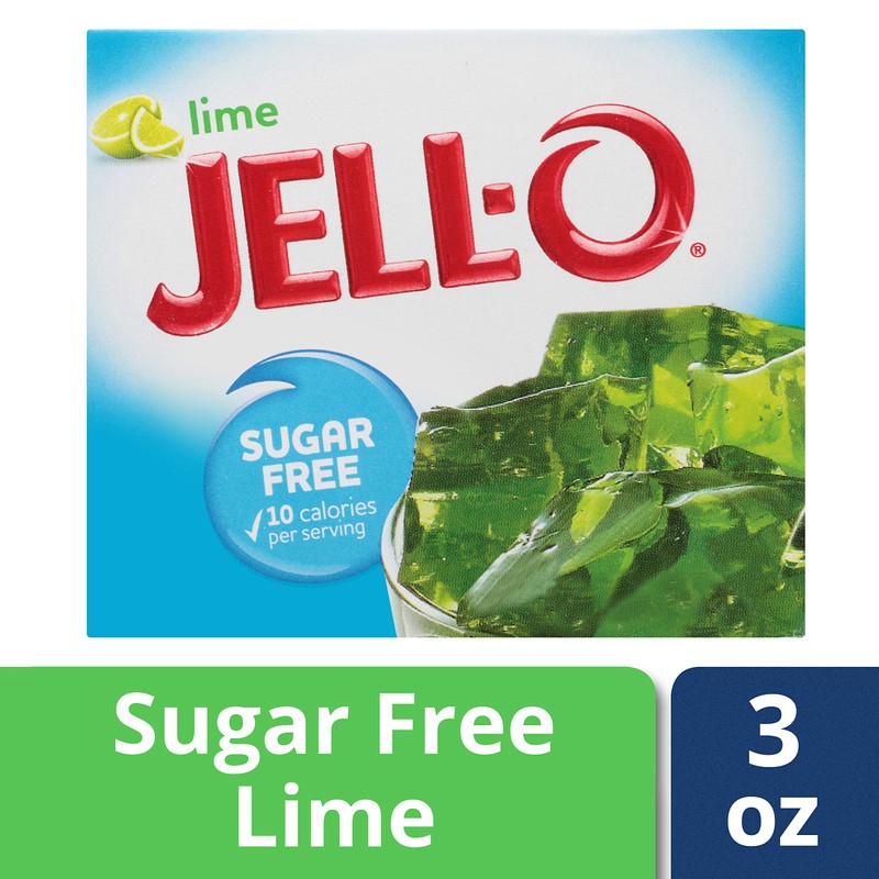 JELLO Lime Gelatin Dessert Mix (0.30oz Boxes, Pack of 24)