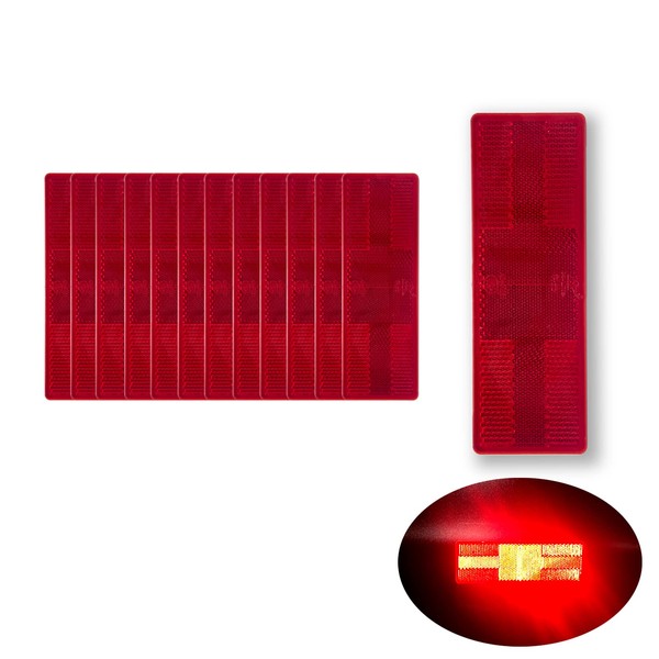 WELNENT 4A / GB23254 / CCC 12pcs Rectangle Reflector Self