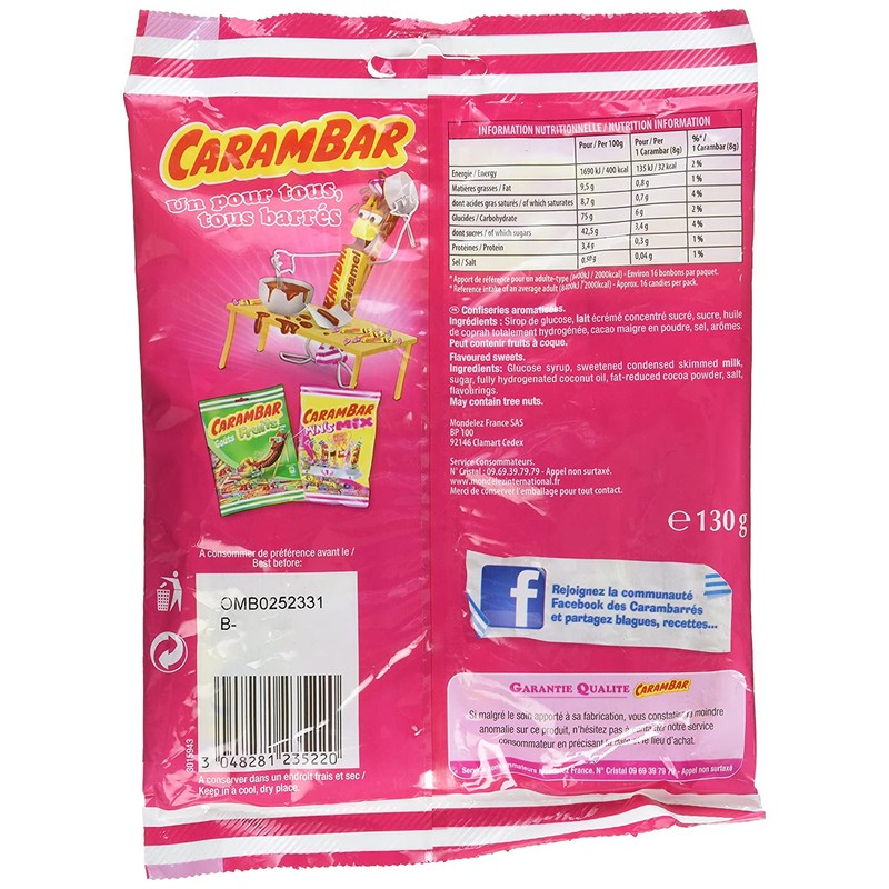 Carambar Candy in A Bag 130g (0.3 oz), One