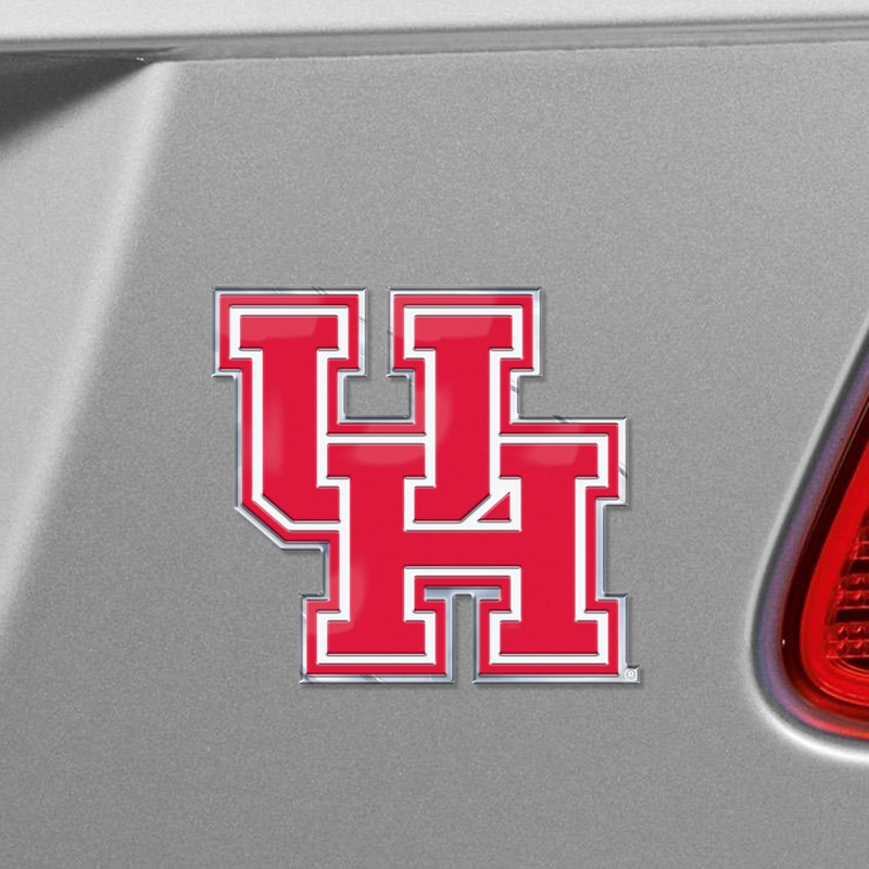 Fanmats 60525: Houston Cougars Heavy Duty Aluminum Embossed Color Emblem