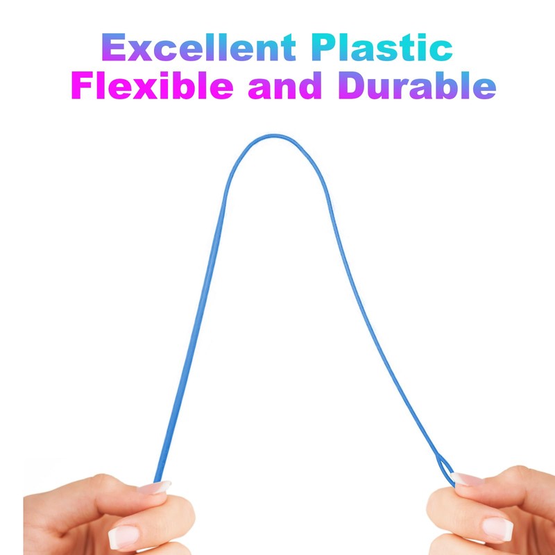 2 Pcs Plastic Flexible Drawstring Threader,58.2cm/23in Hoodie String Threader Drawstring