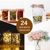 Jeitae 24oz Wide Mouth Mason Jars – 4 Pack Glass