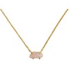 LuckyLy Collares para Mujer Baño Oro 18K con Piedras Naturales