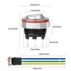 Linkstyle 16mm Round Rocker Switch, 7A 6Pin ON/OFF Lighted Toggle