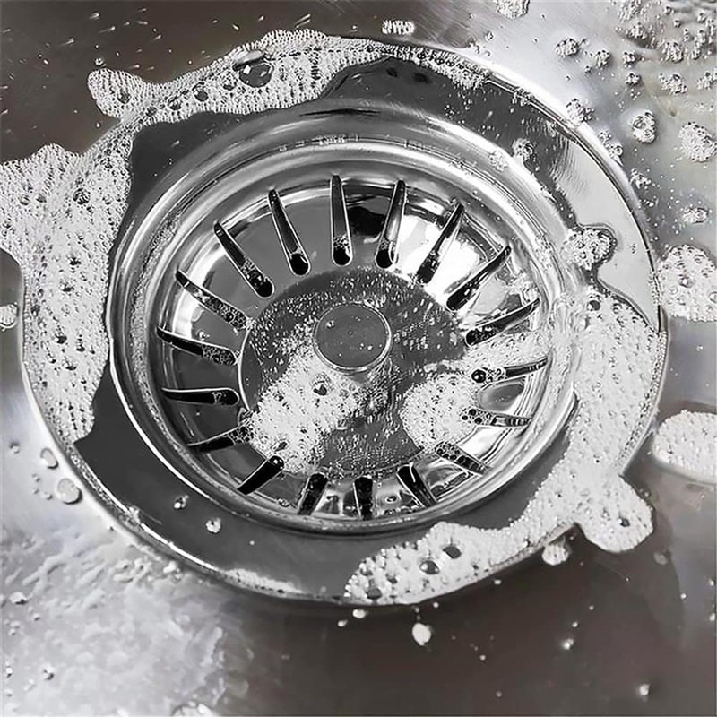 2 Pcs Kitchen Sink Strainer,Sink Drain Stopper,Stainless Steel Kitchen Sink