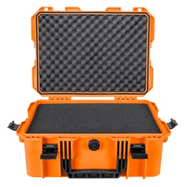 Eylar 18" Intact Series of Stacker Hard Gear Case with Foam (Orange)