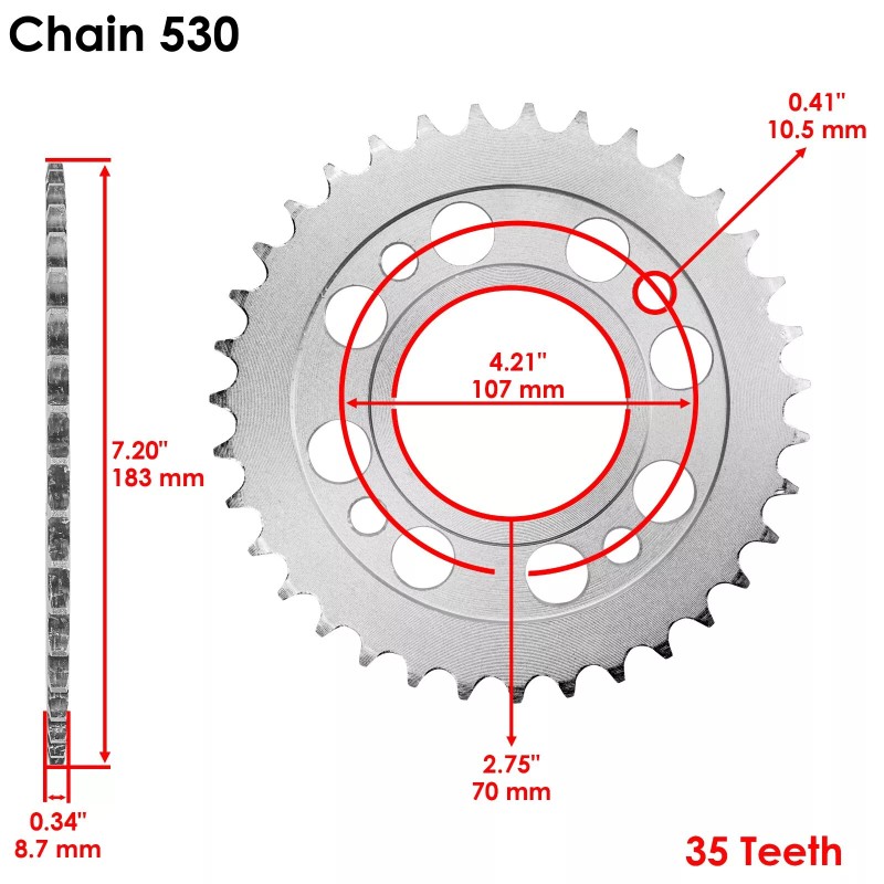 Honda Drive Chain & Sprockets Kit for Honda CM400A CM400C