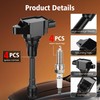 4Pcs UF549 Ignition Coil Pack and 4Pcs Iridium Spark Plug