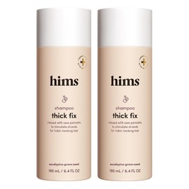 HIMS & HERS- Champú de fijación espesa para cabello fino con saw palmetto para agregar volumen e hidratación, sin parabenos.