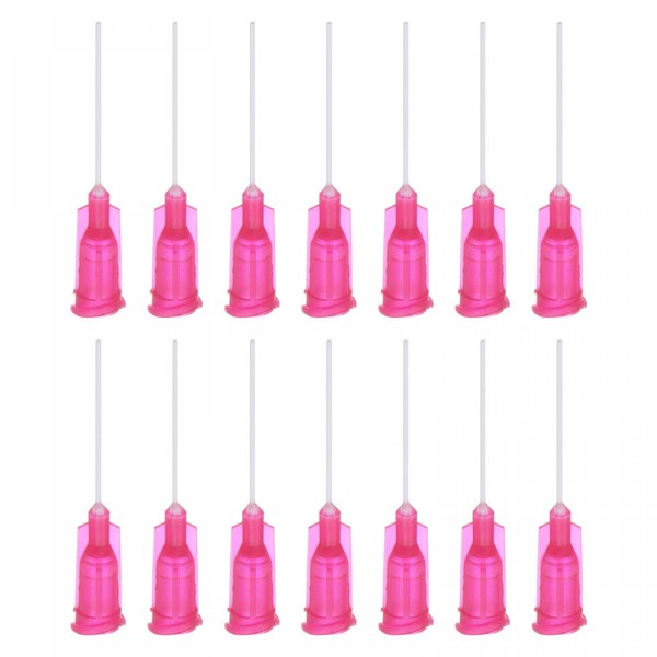 sourcing map 50 Pcs 25G Plastic Dispensing Needles, 1" PP