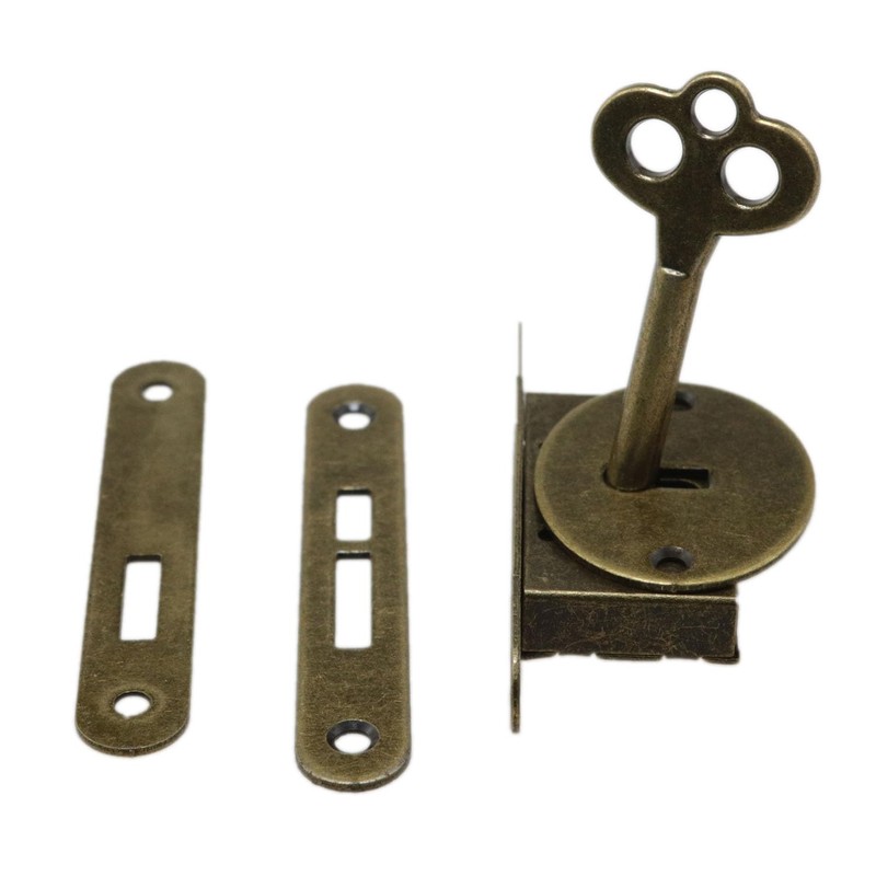yukata Bronze Antique Box Locks Piano Lock Desk Locks for