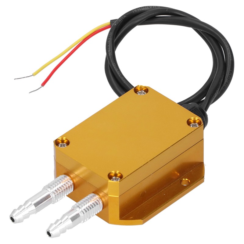 Wind Pressure Transmitter Yellow Micro Pressures Differential Sensor DC24V 4‑20mA0-100kpa