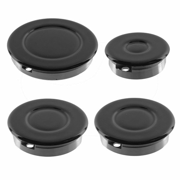 Aspares Oven Cooker Hob Gas Burner Crown & Flame Cap Kit for Lamona (Small, 2 Medium & Large, 55mm - 100mm)
