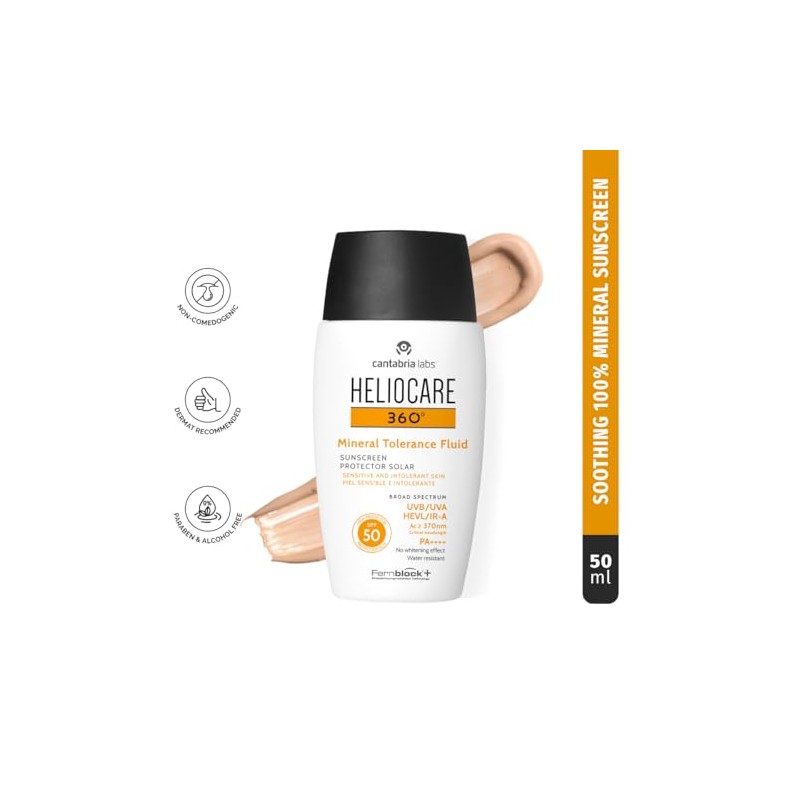 Heliocare Líquido de tolerancia mineral 360 SPF 50+ 50 g
