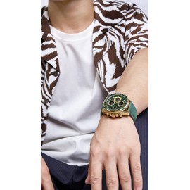 NAVIFORCE Men's Military Digital Watches Analog Quartz Waterproof Watch Sport Multifunctional Leather Wristwatch