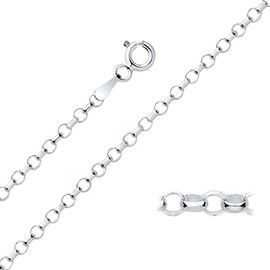 Old English Jewellers Sterling Silver Belcher Chain 1.25mm - 16" 18" 20" 22" 24" 26" 30" (18)
