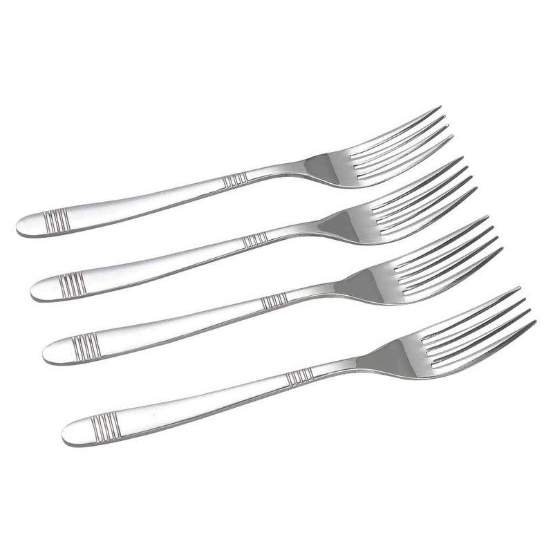 Callyne 12-Piece Dinner Forks, Stainless Steel Kitchen Table Fork, F