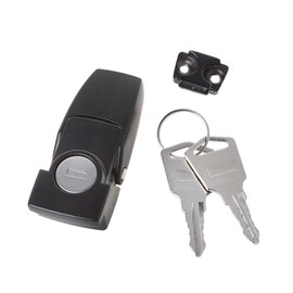 Pinhaijing Cabinet Black Coated Metal Hasp Latch DK604 Security Toggle Lock with Two Keys