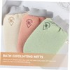 TOVINANNA 6pcs Exfoliating Bath Gloves Non-skid Design Comfortable and Practical