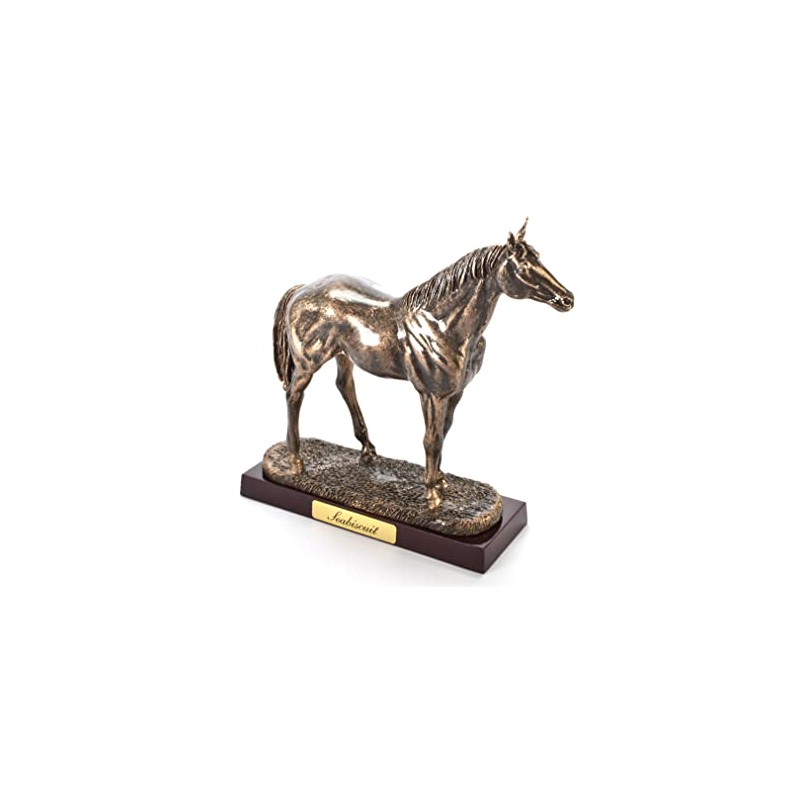 OPO 10 - Resin collectible miniature horse, about 19cms, Seabiscuit