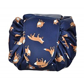 Lazy Cosmetic Bag, ONEGenug Makeup Bag, Drawstring Design One-Step Organizer, Cosmetic Pouch for Lazy Ladies