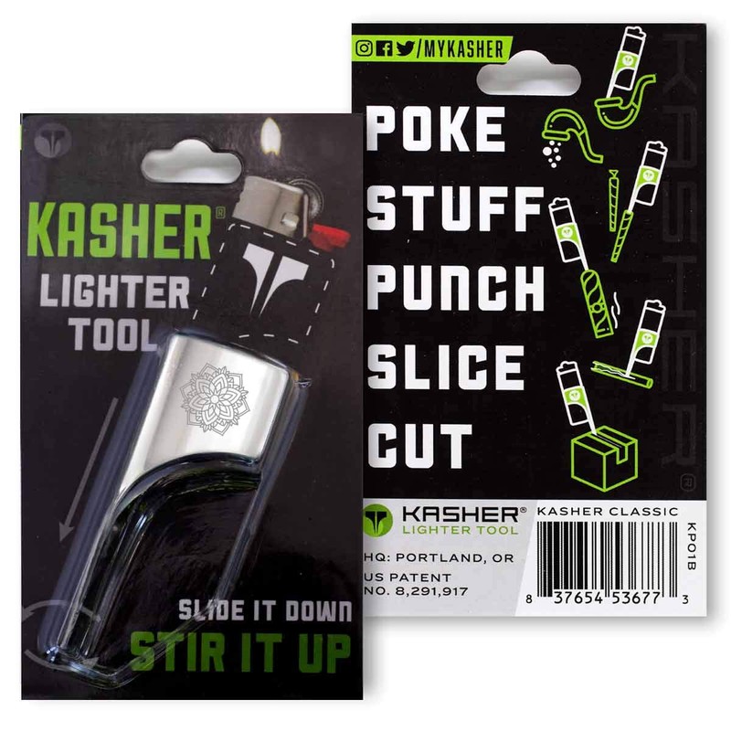 Kasher’s Mandala Multi-Tool Lighter Case with Bic Lighter - Lightweight