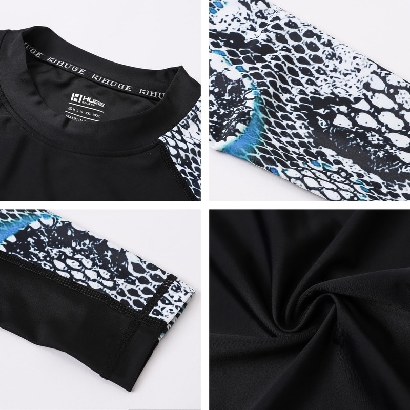 ADOREISM - Camisetas de natación de compresión para Hombre con