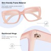 YMRFW Square Blue Light Blocking Glasses for Women Men Retro