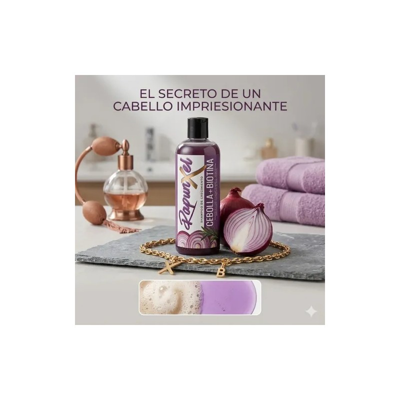 Shampo Rapunzel Crecimiento Anticaid Cebolla Biotina 500ml