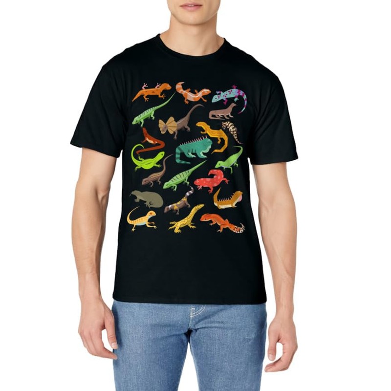 kids lizard collage T-Shirt