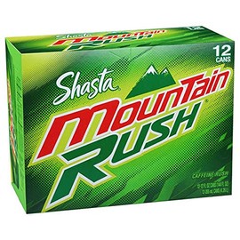 Shasta MOUNTAIN RUSH Soda Pop, 12-Ounce Cans (Pack of 12)