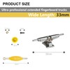 DisplayMore 101PCS 33MM Ultra-Professional Extended Fingerboard Trucks & Multicolor Bearingless