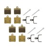 XYT WORLD 4 Pairs Full-Metal Bicycle Bike Disc Brake Pads